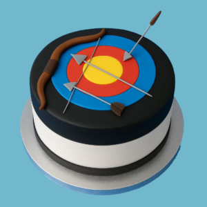 Archery Target Cake