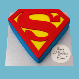Superman Logo Cake