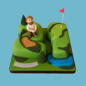 Golfing Scene Cake