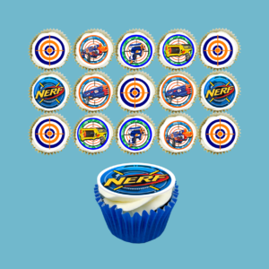 Box of 15 Nerf Blaster Cupcakes