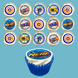 Box of 15 Nerf Blaster Cupcakes