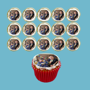 Box of 15 Custom Photo Cupcakes