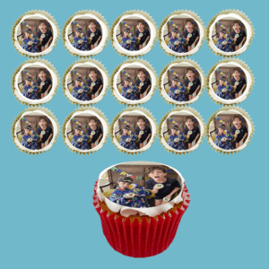 Box of 15 Custom Photo Cupcakes