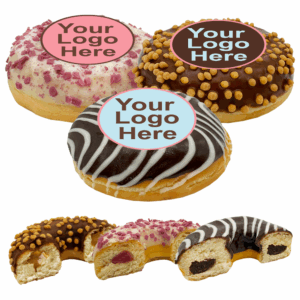 Box of 9 Branded Doughnuts