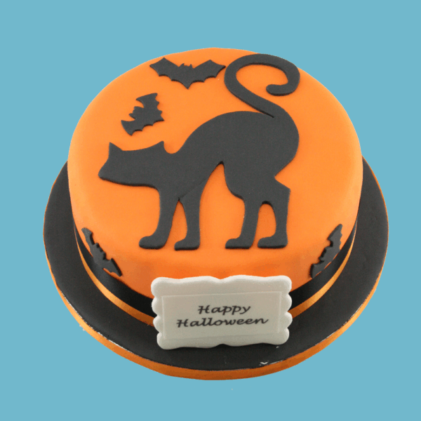 Halloween Silhouette Cake