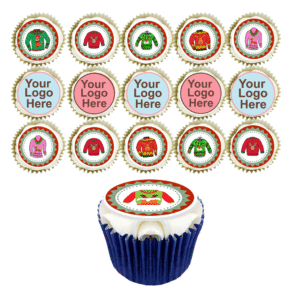 Box of 15 Christmas Jumper & Corporate Cupcakes