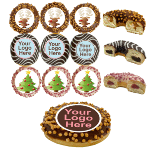 Box Of 9 Corporate Christmas Doughnuts