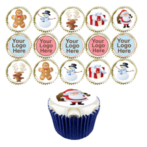 Box of 15 Festive Corporate Cupcakes