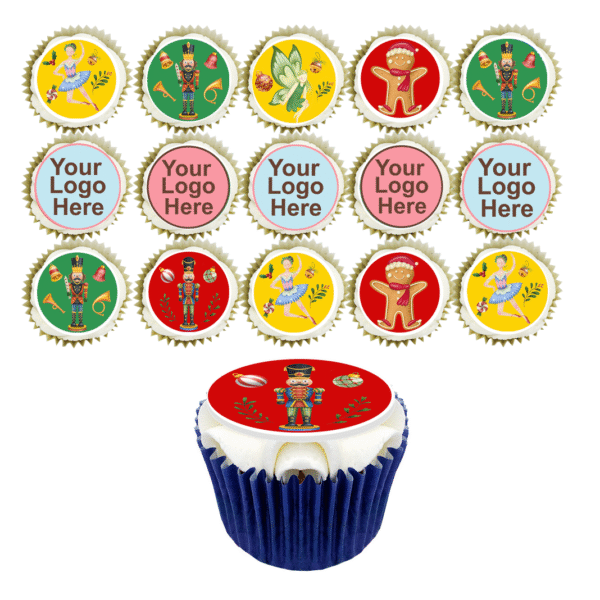 Nutcracker Logo cupcakes